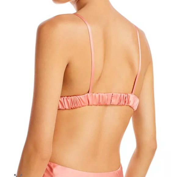 Cult Gaia Coral Backless Feathered Dress - Picture 5 of 6